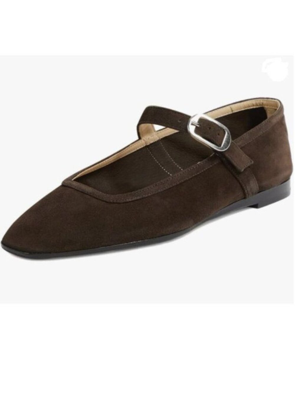 Pazzion Women Closed Round Toe Mary Jane Flats Easy Strap Buckled Flat Brown